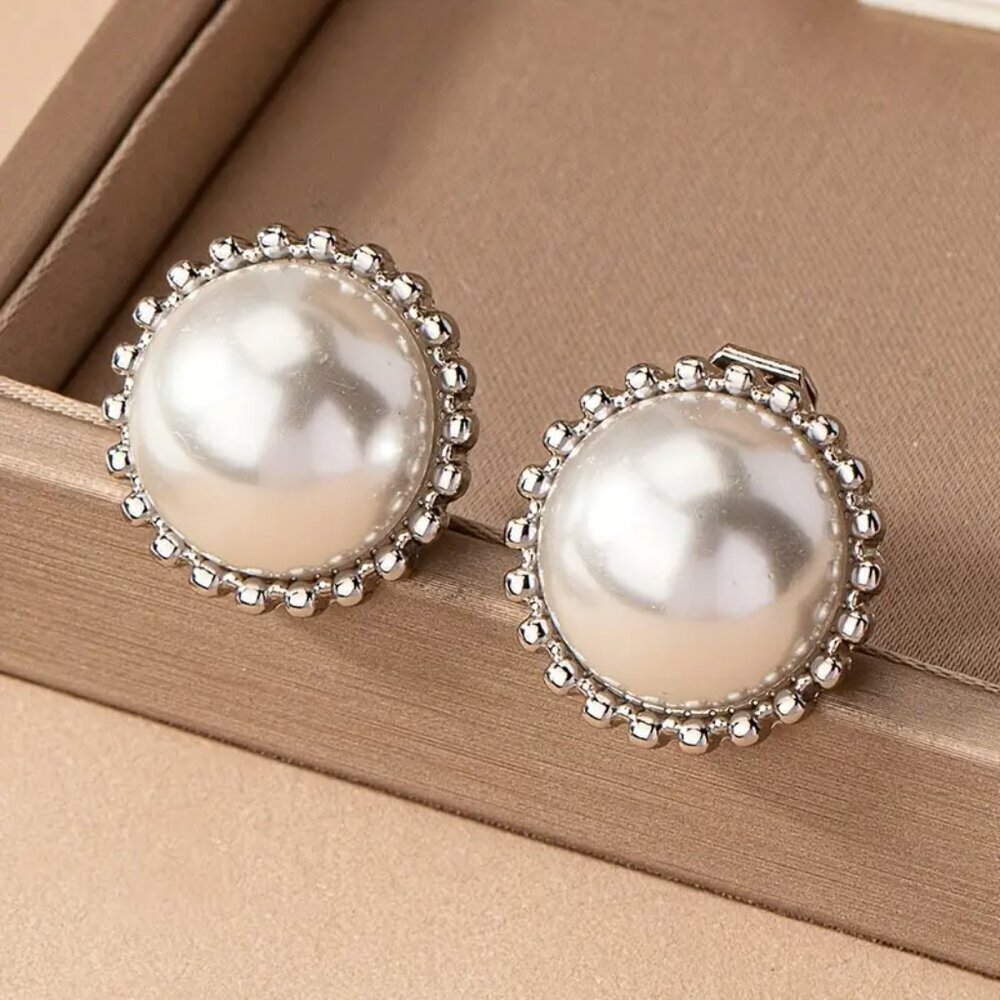 Vintage Elegant Classic Imitation Pearl Earrings